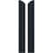 Ekena Millwork Americraft 2-Board (3 Batten) Wood Joined Board-n-Batten Shutters w/Ellipt Top, ARW401BE207X77OBH, PR ARW401BE207X77OBH - alternate 1
